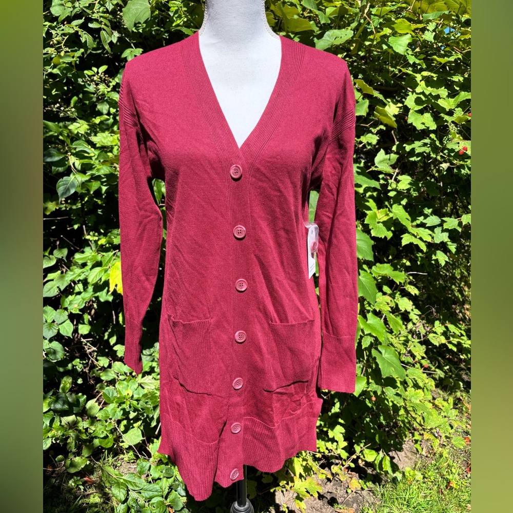 New with tags, Time & Tru, Lightweight, Button Down, Cardigan Sweater